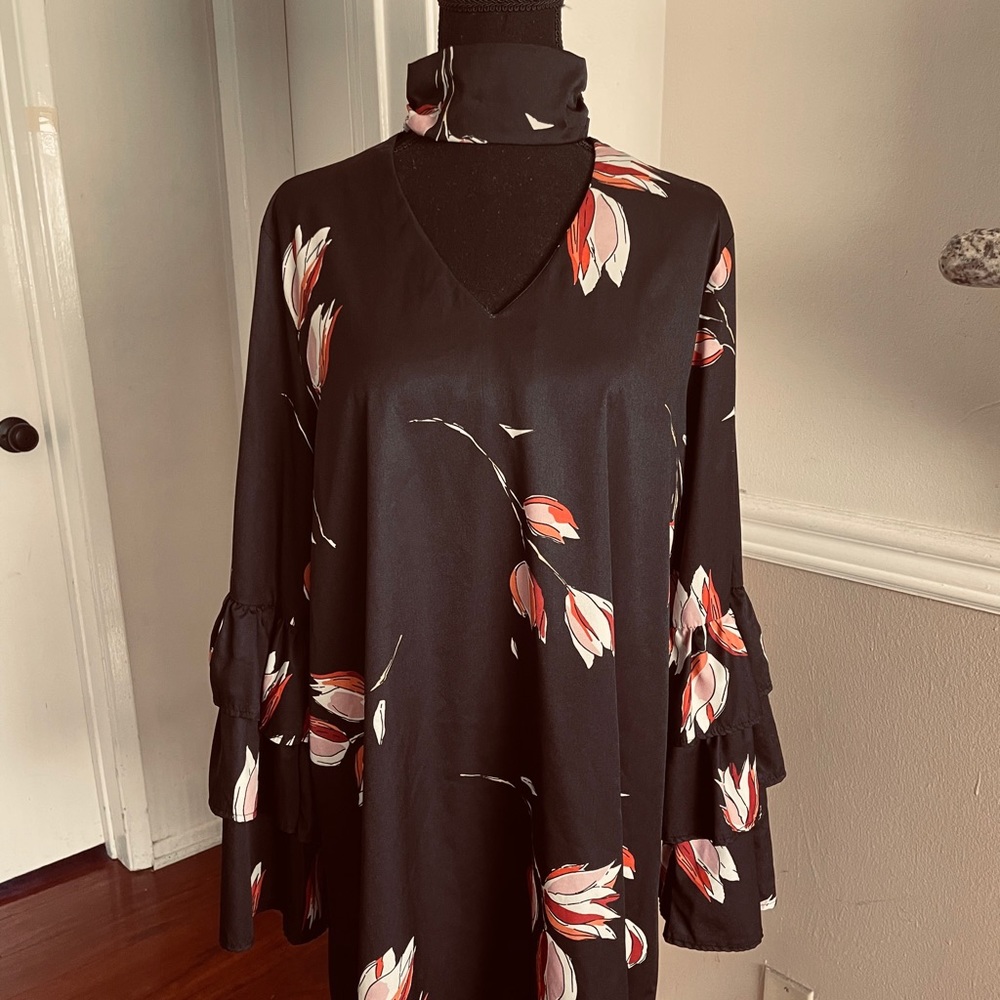 Black Floral Dress